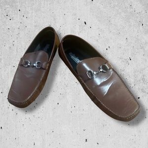 Men’s Loafer/Dress Shoes, Brown, US Men’s 15